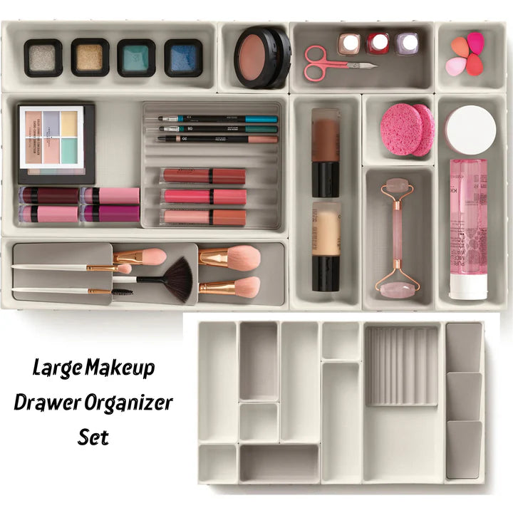 Large Makeup Drawer Organizer Set