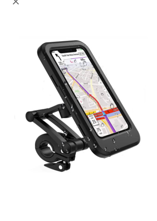 Universal Waterproof Bike Phone Holder with Charging Port – Adjustable for All Sizes